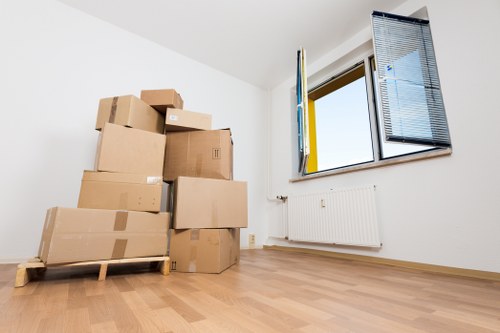 Professional movers handling items carefully