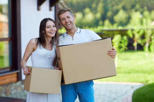 Satisfied customers with Clapham Man with Van